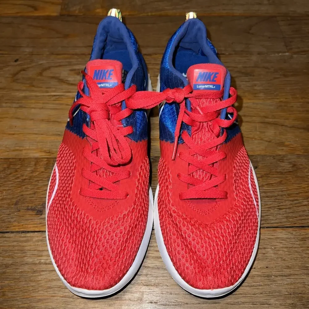 Nike Lunar Montreal Red/Blue Women Size 9.5/Men 8 MTRL+ run.train.lunarlon